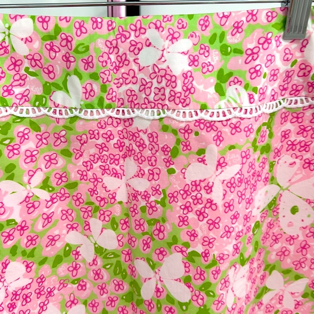 White tag VINTAGE Lilly Pulitzer size 10 lined zipper back skirt